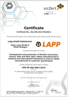 Certifikat LAPP ISO 9001