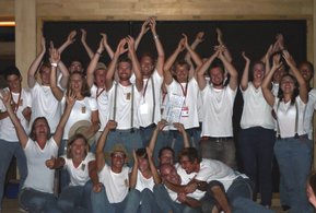 Veselje ob doseženi uvrstitvi 